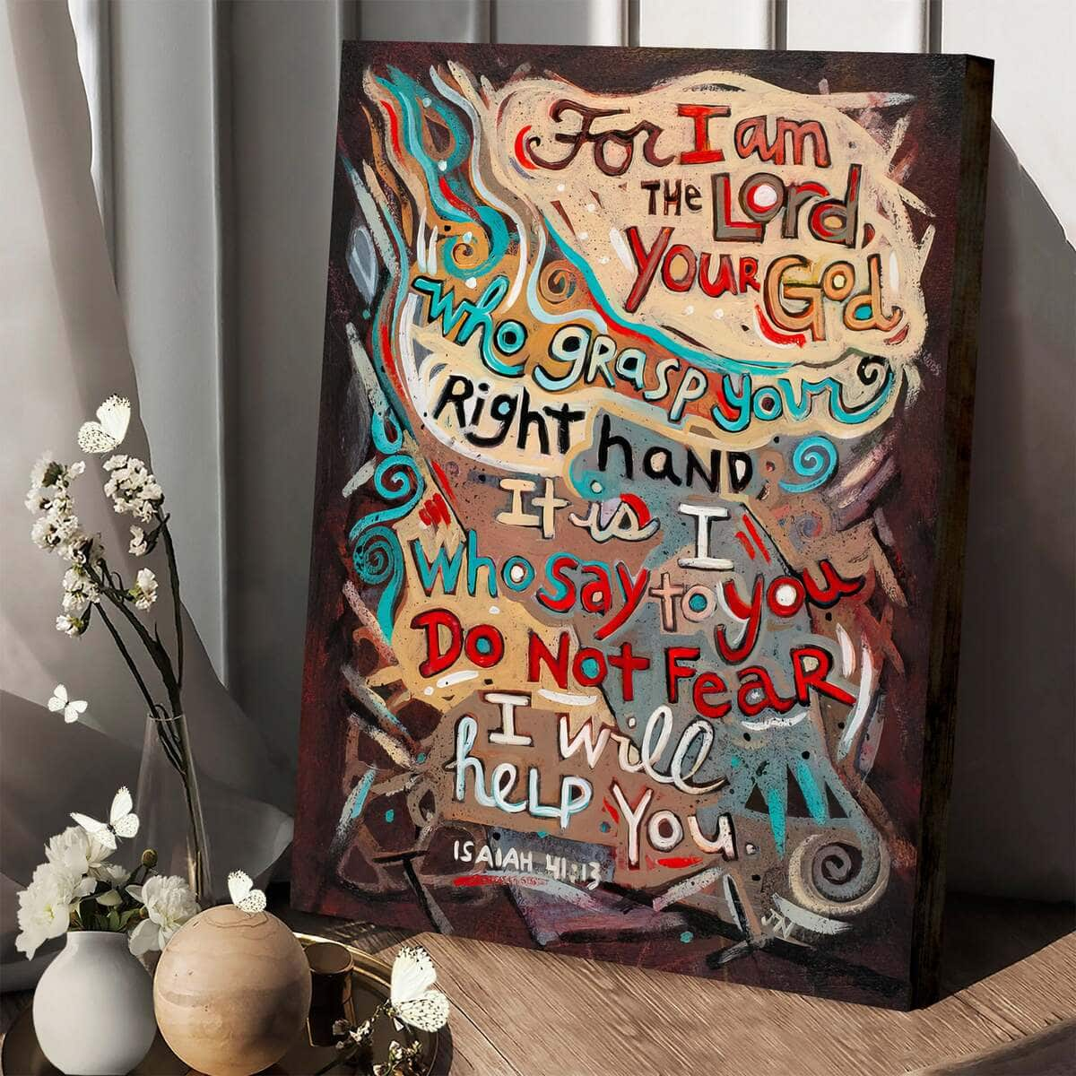 Christian Canvas Print Isaiah 41:13 Do Not Fear