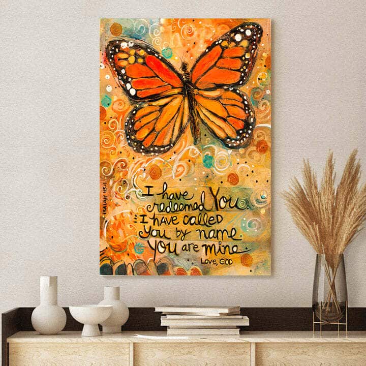 Christian Canvas Print I Have Redeemed You Christian Canvas Print I Have Redeemed You