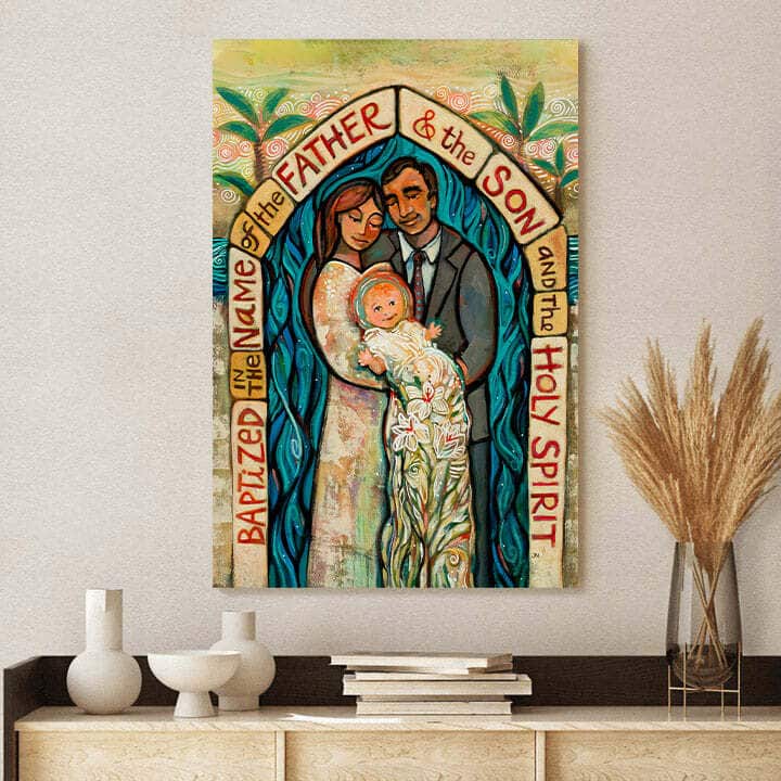 Christian Canvas Print I Baptize You Christian Canvas Print I Baptize You