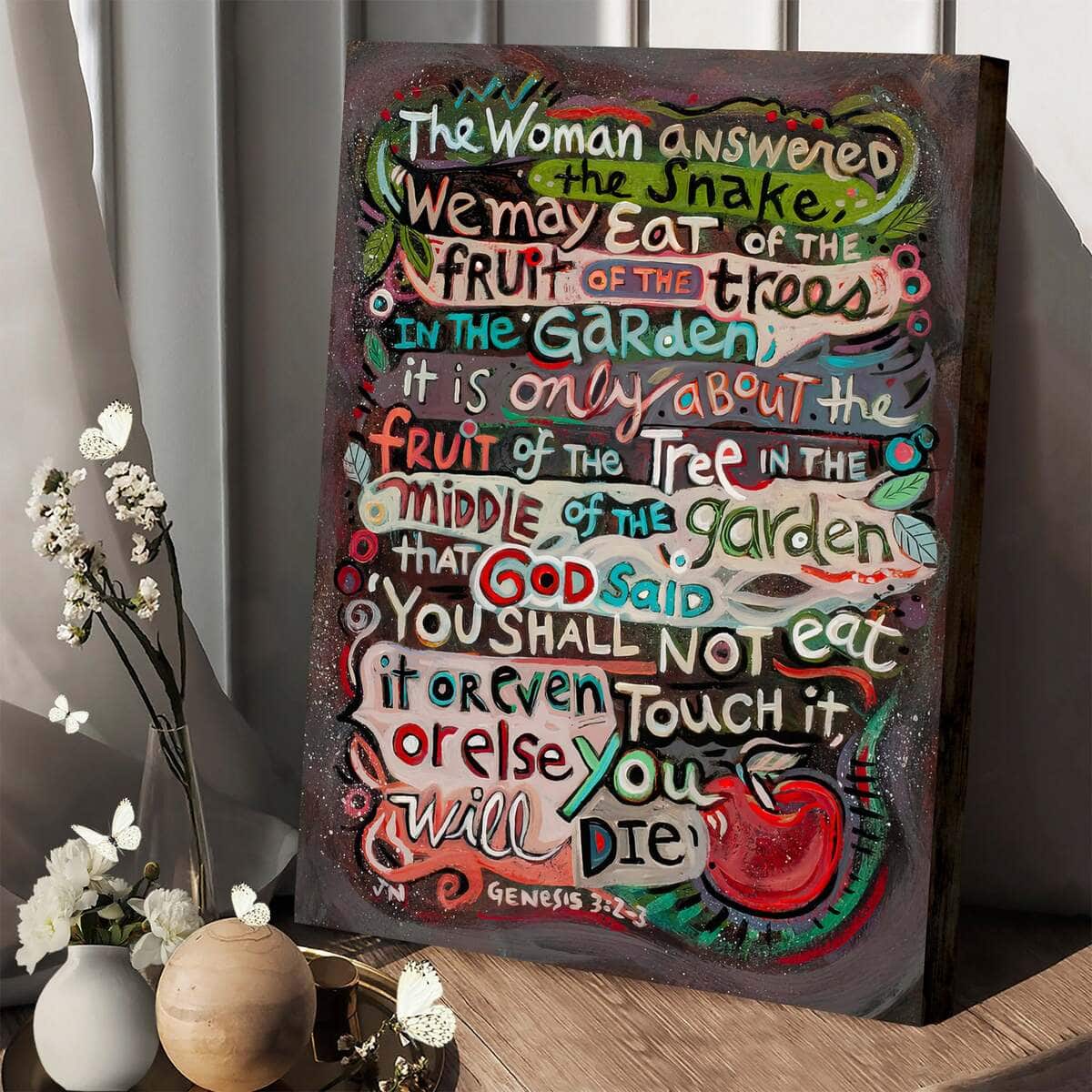 Christian Canvas Print Genesis 3 We May Eat Of The Fruit Christian Canvas Print Genesis 3 We May Eat Of The Fruit