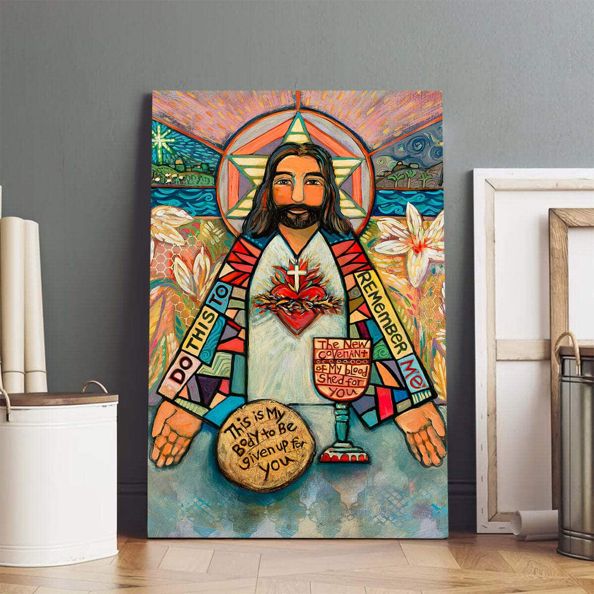 Christian Canvas Print Heart Of Jesus