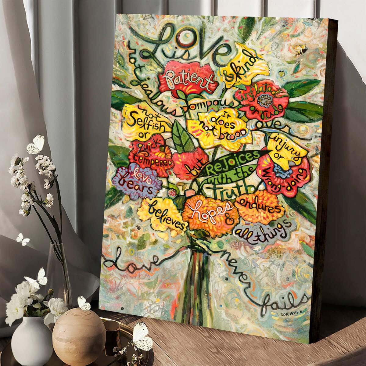Christian Canvas Print Love Is Patient Christian Canvas Print Love Is Patient