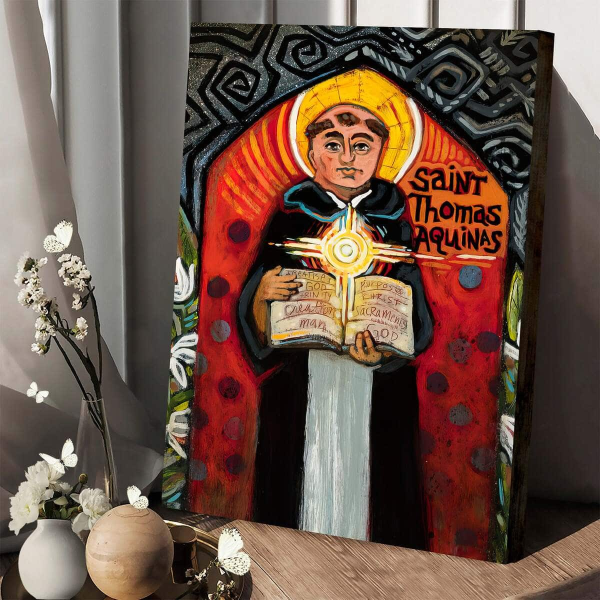 Christian Canvas Print Saint Thomas Aquinas