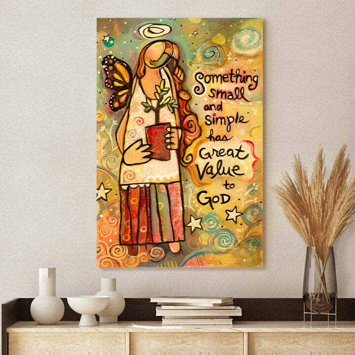 Christian Canvas Print Someting Small Inspirational Christian Canvas Print Someting Small Inspirational