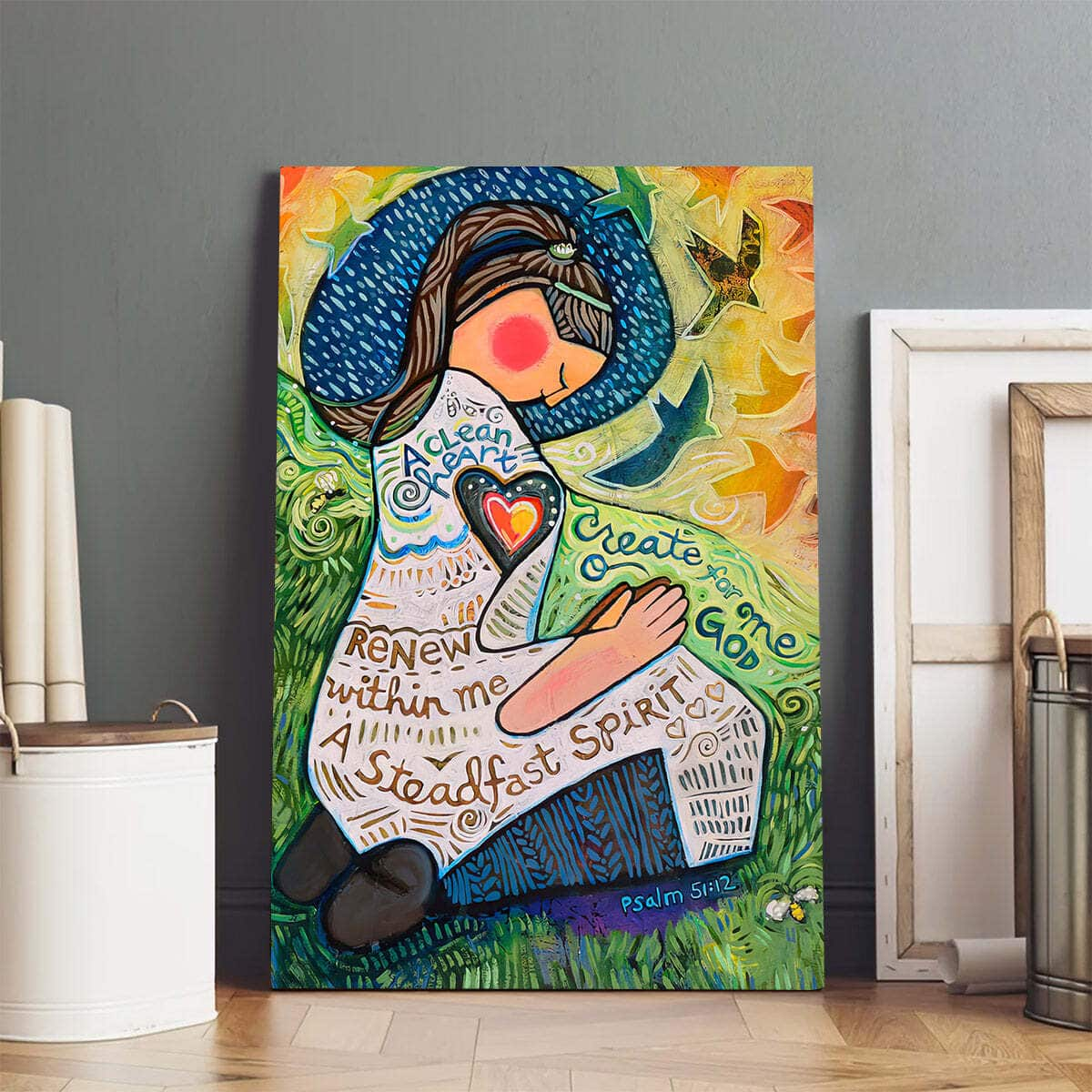 Christian Canvas Print A Clean Heart