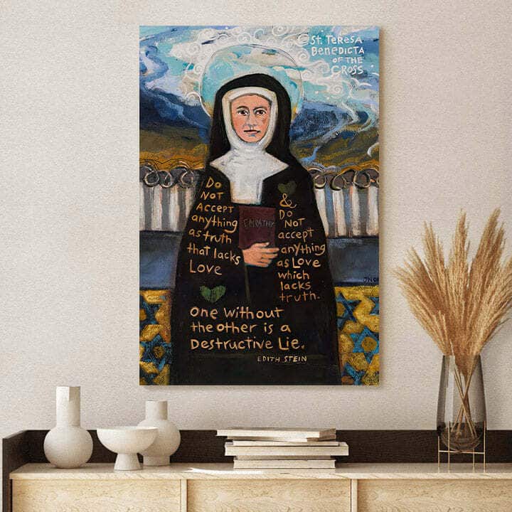Christian Canvas Print St Benedicta Of The Cross Ie Edith Stein Christian Canvas Print St Benedicta Of The Cross Ie Edith Stein