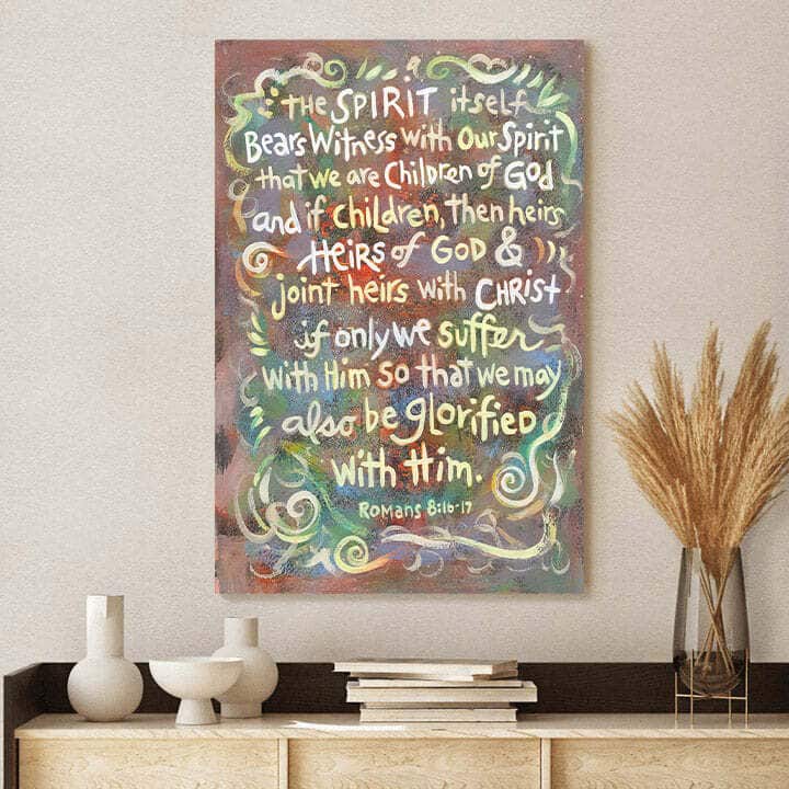 Christian Canvas Print Romans 8 We Are Children Of God Christian Canvas Print Romans 8 We Are Children Of God