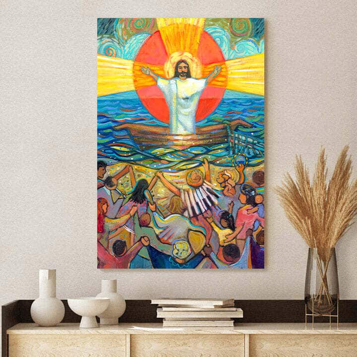 Christian Canvas Print Jesus Preaches To The Choir Christian Canvas Print Jesus Preaches To The Choir