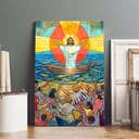 Christian Canvas Print Jesus Preaches To The Choir