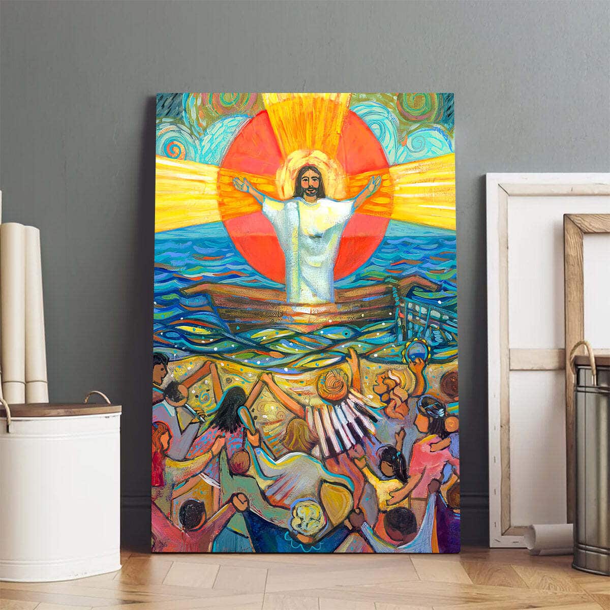 Christian Canvas Print Jesus Preaches To The Choir Christian Canvas Print Jesus Preaches To The Choir