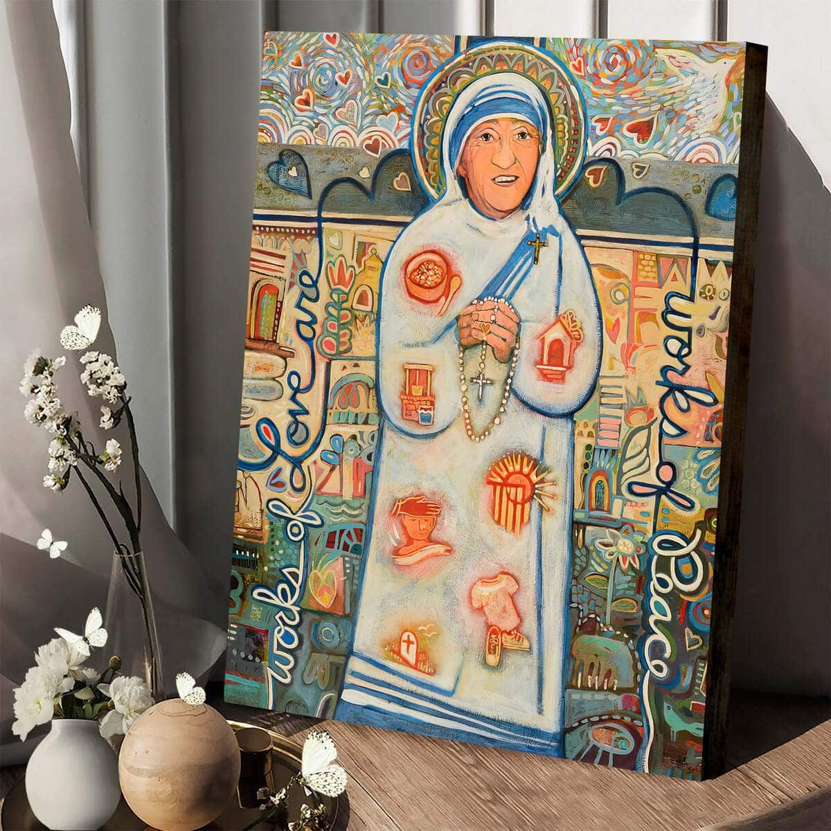 Christian Canvas Print St Teresa Of Kolkata