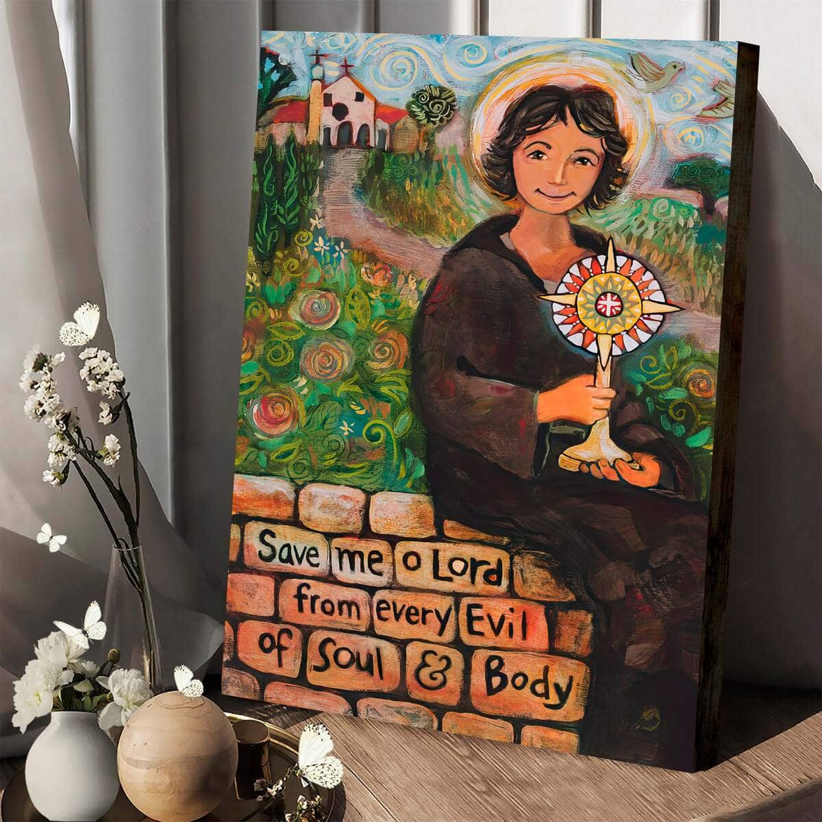 Christian Canvas Print St Clare Of Assisi Christian Canvas Print St Clare Of Assisi