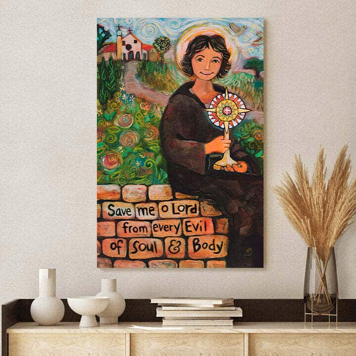 Christian Canvas Print St Clare Of Assisi Christian Canvas Print St Clare Of Assisi