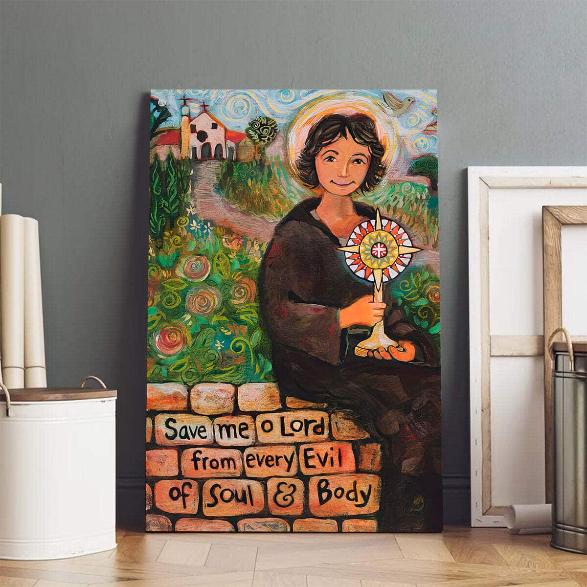 Christian Canvas Print St Clare Of Assisi Christian Canvas Print St Clare Of Assisi