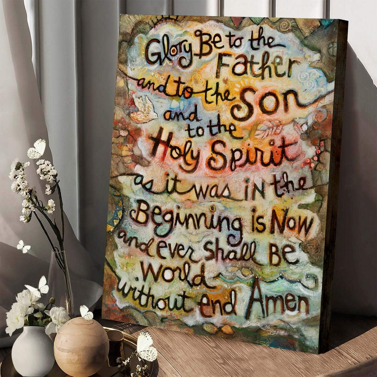 Christian Canvas Print The Glory Be To The Father