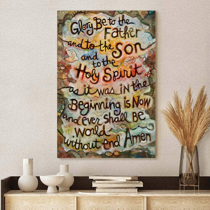 Christian Canvas Print The Glory Be To The Father Christian Canvas Print The Glory Be To The Father