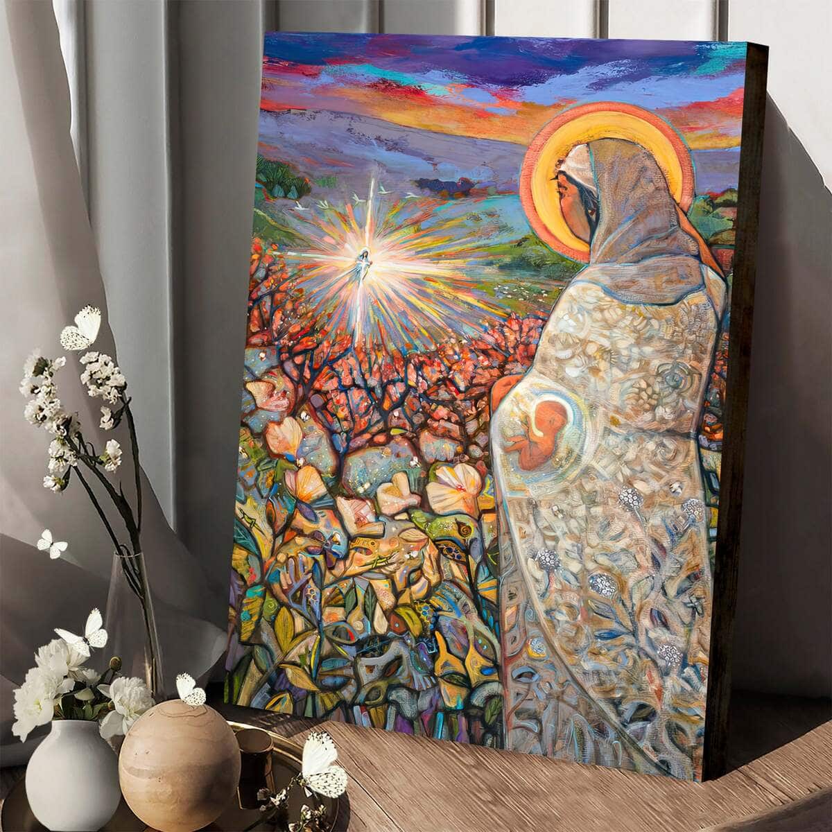 Christian Canvas Print The Visitation Of Mary And Elizabeth Christian Canvas Print The Visitation Of Mary And Elizabeth