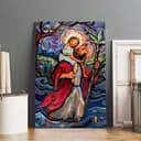 Christian Canvas Print St Christopher Christian Canvas Print St Christopher