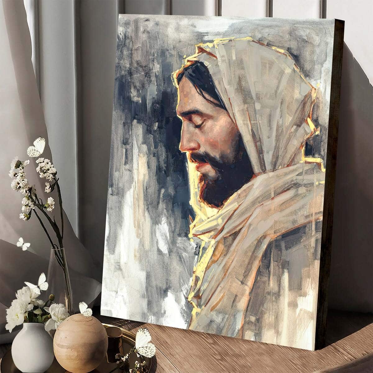 Christian Jesus Canvas Print Not My Will But Thine Christian Jesus Canvas Print Not My Will But Thine