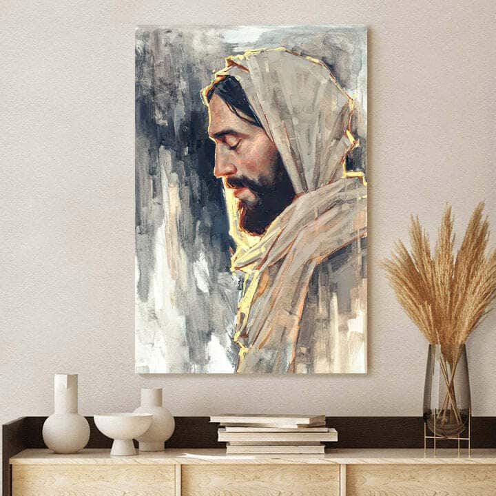 Christian Jesus Canvas Print Not My Will But Thine Christian Jesus Canvas Print Not My Will But Thine
