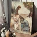 Christian Canvas Print The One Who Returned Jesus With The One Leper Christian Canvas Print The One Who Returned Jesus With The One Leper