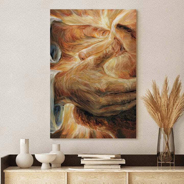 Christian Canvas Print Jesus Heals A Blind Man Christian Canvas Print Jesus Heals A Blind Man