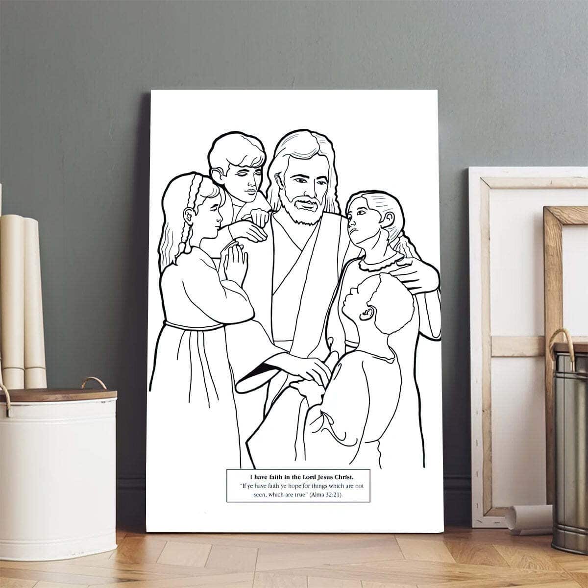 Jesus With Children Christian Canvas Print Jesus With Children Christian Canvas Print