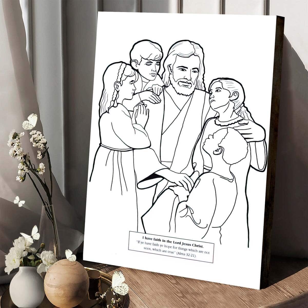 Jesus With Children Christian Canvas Print Jesus With Children Christian Canvas Print