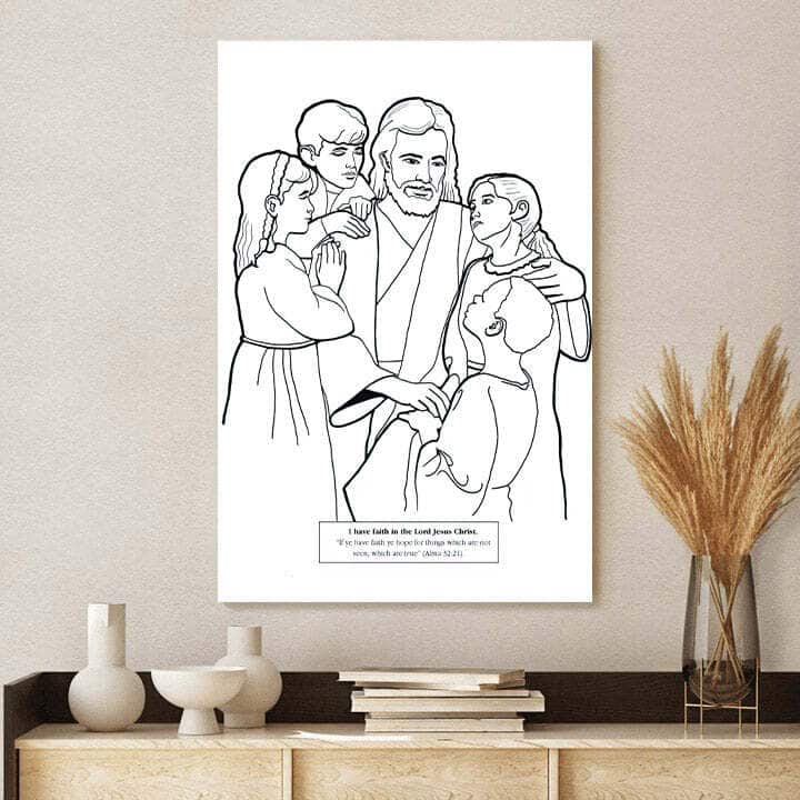 Jesus With Children Christian Canvas Print Jesus With Children Christian Canvas Print