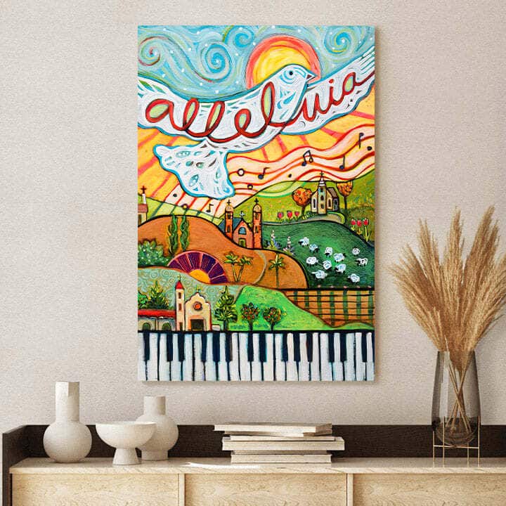 Christian Canvas Print Alleluia Christian Canvas Print Alleluia
