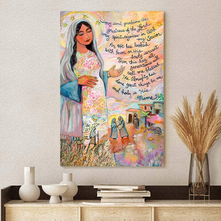 Christian Canvas Print Canticle Of Mary Christian Canvas Print Canticle Of Mary