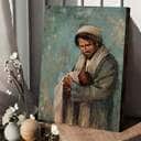 Christian Canvas Print Joseph Holding Baby Jesus Christian Canvas Print Joseph Holding Baby Jesus