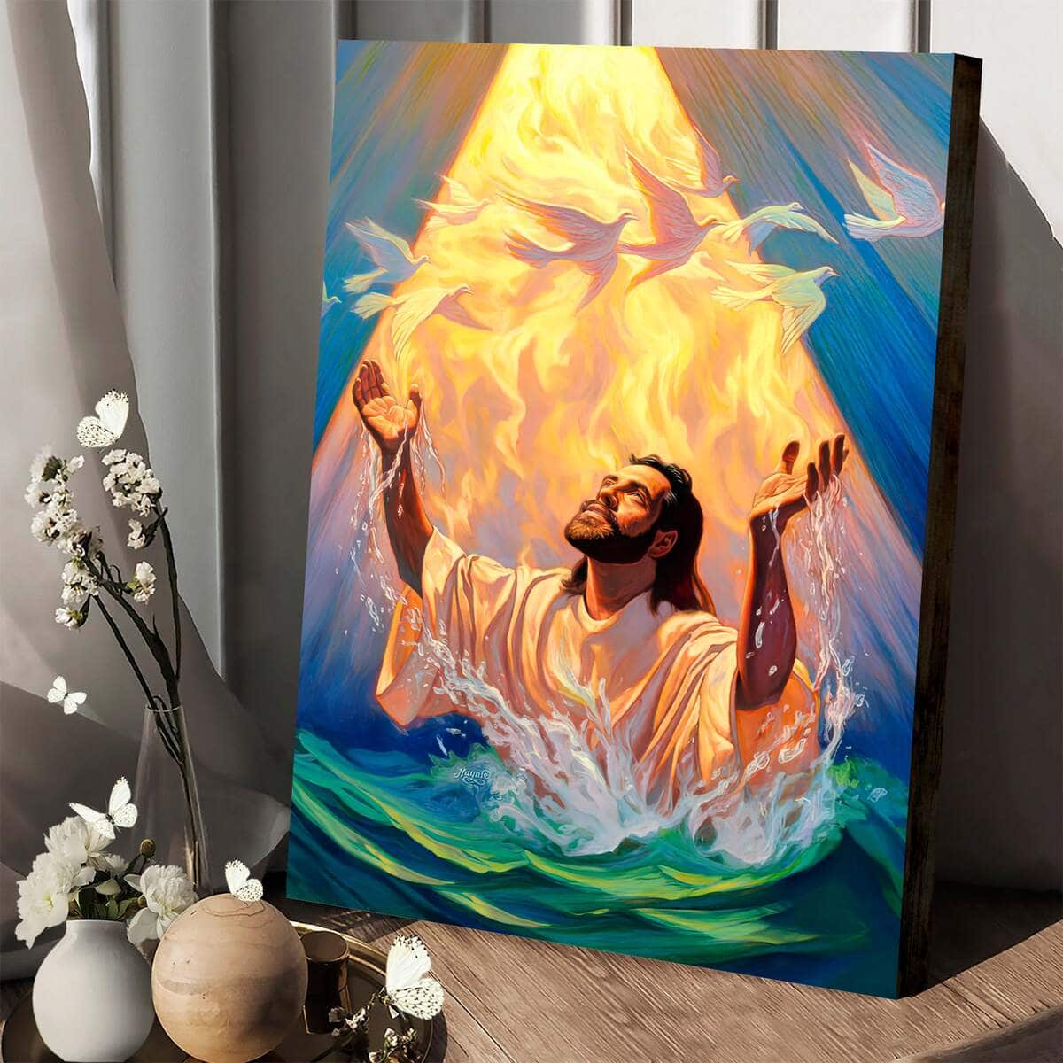 The Baptism Of Jesus Christian Canvas Print The Baptism Of Jesus Christian Canvas Print