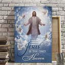 Christian Canvas Print Jesus In The Only Way To Heaven Christian Canvas Print Jesus In The Only Way To Heaven