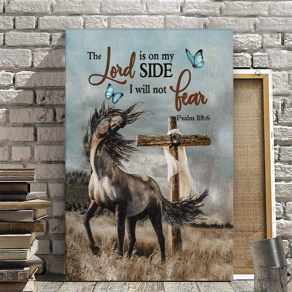 Christian Canvas Print The Lord Is On My Side