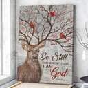 Be Still And Know That I Am God Psalm 46:10 Christian Scripture Canvas Print