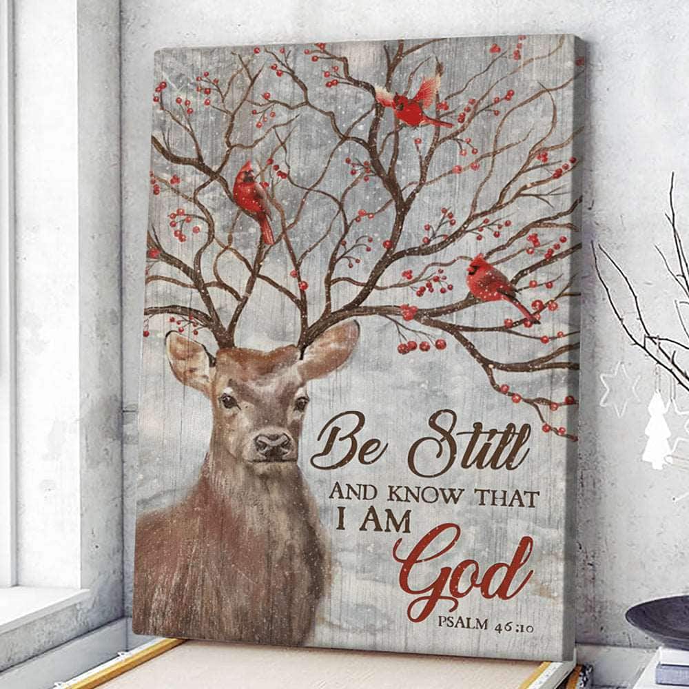 Be Still And Know That I Am God Psalm 46:10 Christian Scripture Canvas Print Be Still And Know That I Am God Psalm 46:10 Christian Scripture Canvas Print