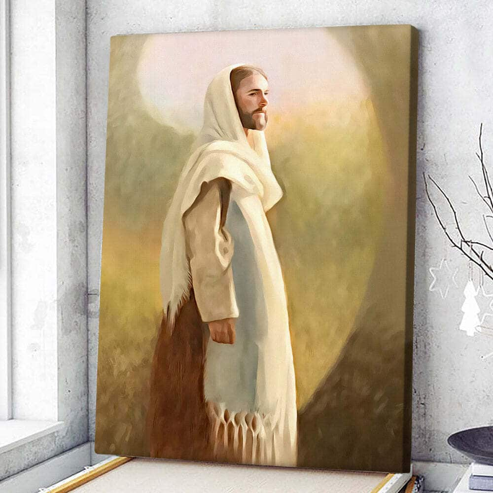 Christian Canvas Print Peace Be With You Jesus