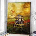 Christian Canvas Print Firefighter Jesus Take My Hand To The Beautiful World