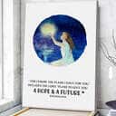 Christian Canvas Print For I Know The Plans I Have For You Jeremiah 29:11