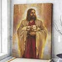 Christian Canvas Print Jesus Holding Lamb Christian Canvas Print Jesus Holding Lamb
