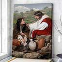 Christian Canvas Print Jesus And Women Christian Canvas Print Jesus And Women