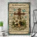 Christian Canvas Print Butterfly The Old Rugged Cross