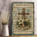 Christian Canvas Print Butterfly The Old Rugged Cross