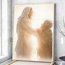 Christian Canvas Print Jesus Holding Hands Christian Canvas Print Jesus Holding Hands