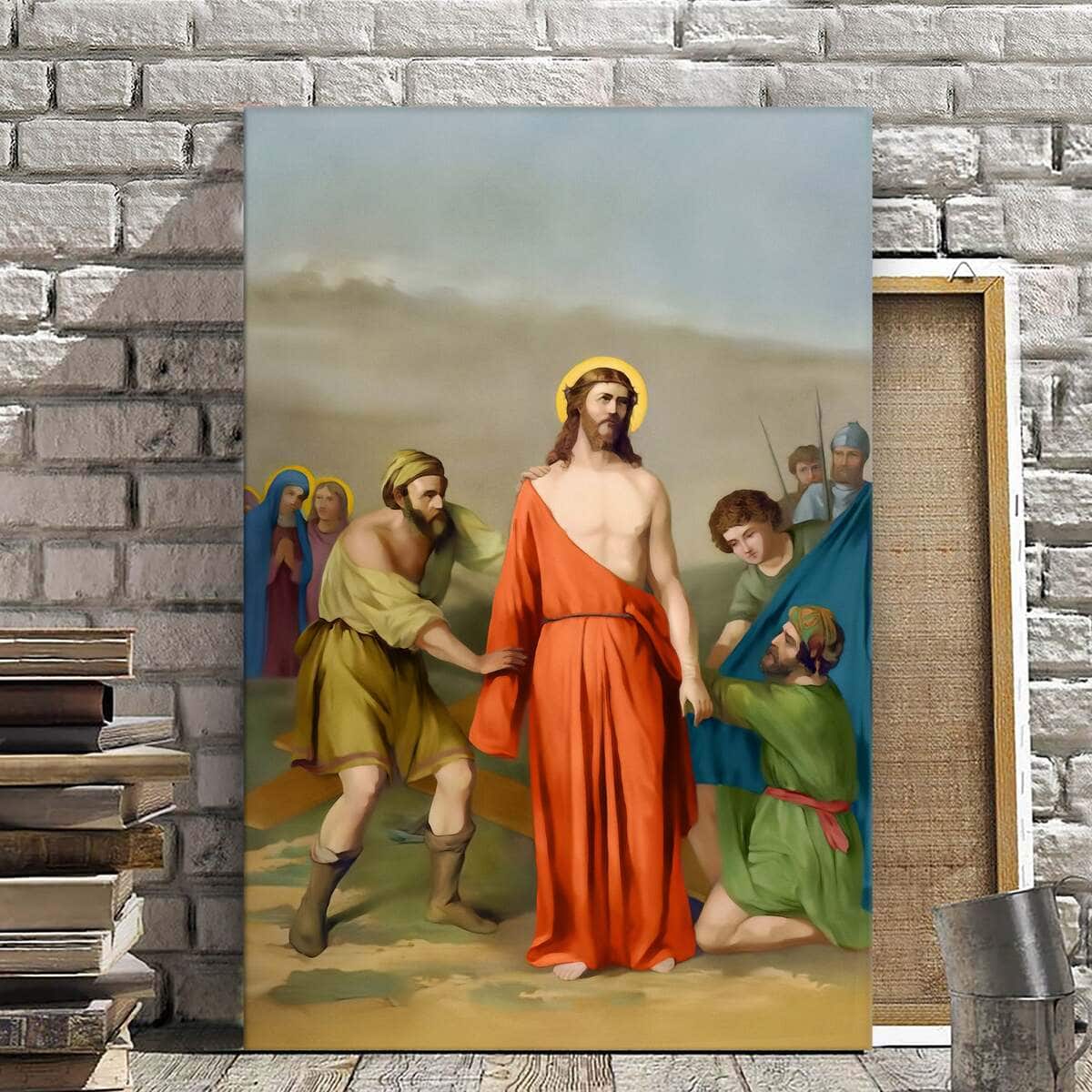 Christian Canvas Print Stations Of The Cross Christian Canvas Print Stations Of The Cross