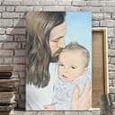 Christian Canvas Print Jesus A One Child Christian Canvas Print Jesus A One Child