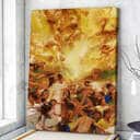 Christian Canvas Print Jesus And The People