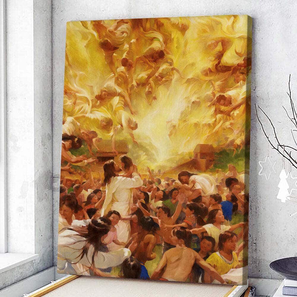Christian Canvas Print Jesus And The People Christian Canvas Print Jesus And The People