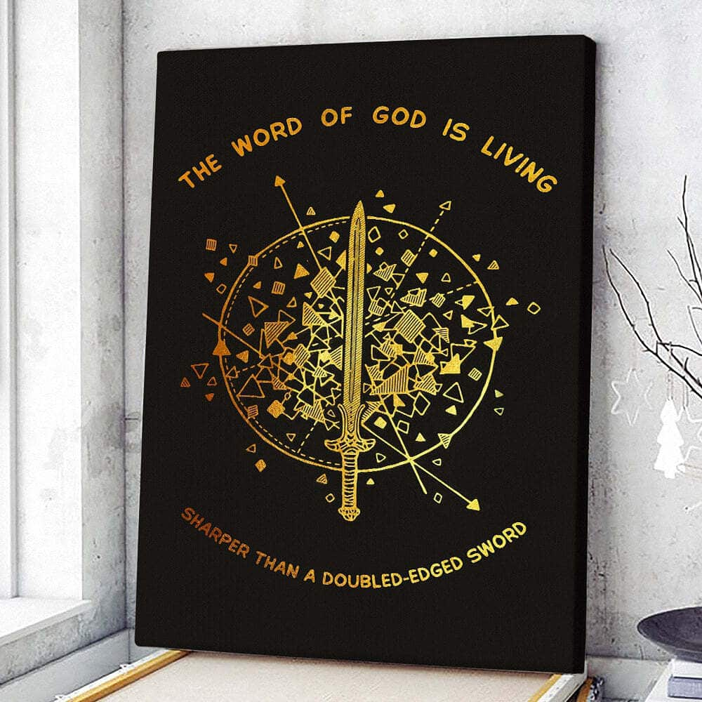 Christian Canvas Print The Word Of God Is Living